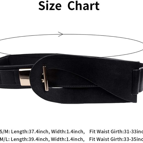 Women Wide Elastic leather Belt Ladies Fashion